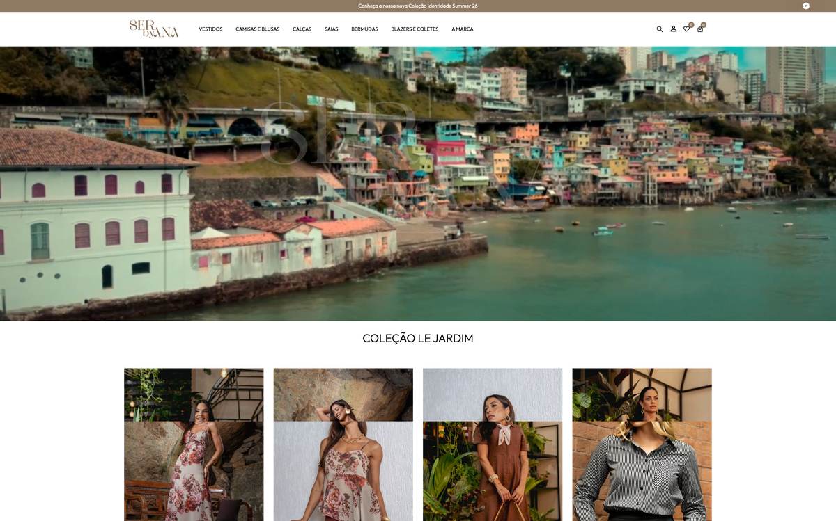 Ser by Ana, loja Shopify feita pela Mó Digital