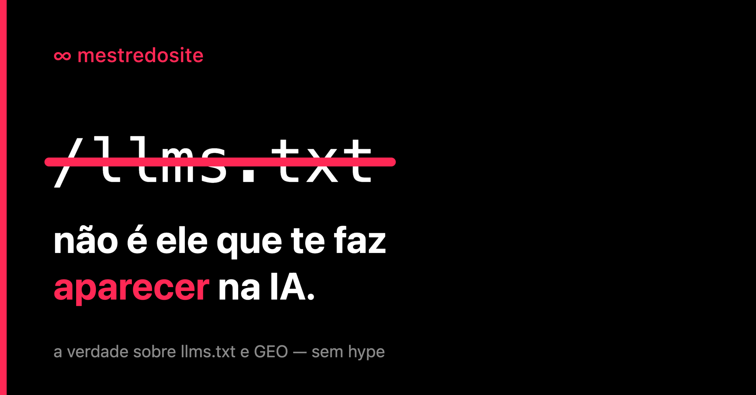 Coloquei um arquivo no meu site pra aparecer no ChatGPT. Não foi ele que fez a diferença.